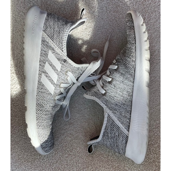 Adidas Cloudfoam Women's Athletic Shoes Sneakers Gray White Size 9 DB0695 - Picture 7 of 10